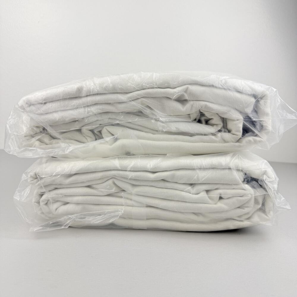 Pottery Barn Riviera Stripe Blackout Curtains 50x96 Set of 2 Porcelain Blue NWT - Picture 5 of 5